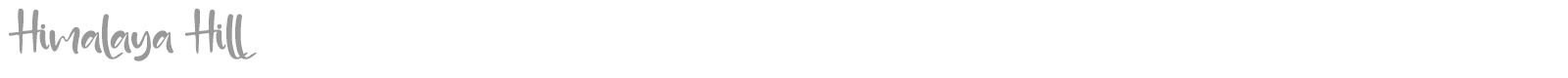 Himalaya Hill font preview